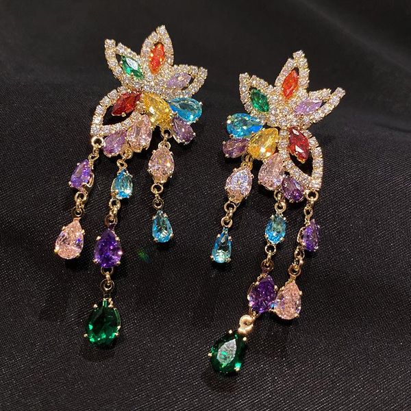 

dangle & chandelier luxury fashion drop earrings vintage jewelry for woman party gift, Silver