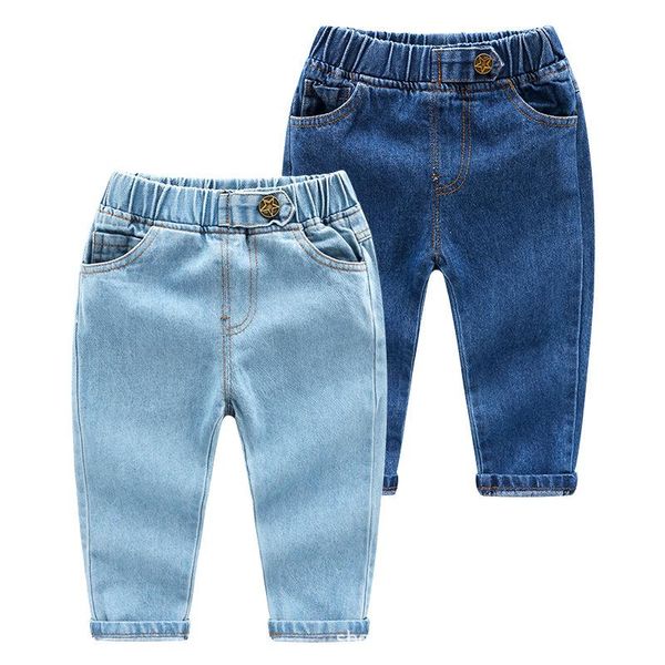 

women's jeans spring baby boys girls dunne denim kids broek children for young girl 2-6y, Blue