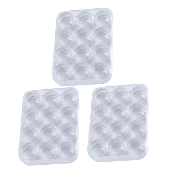 

nail art kits 3 sets practical manicure ornaments boxes rounded accessories holders