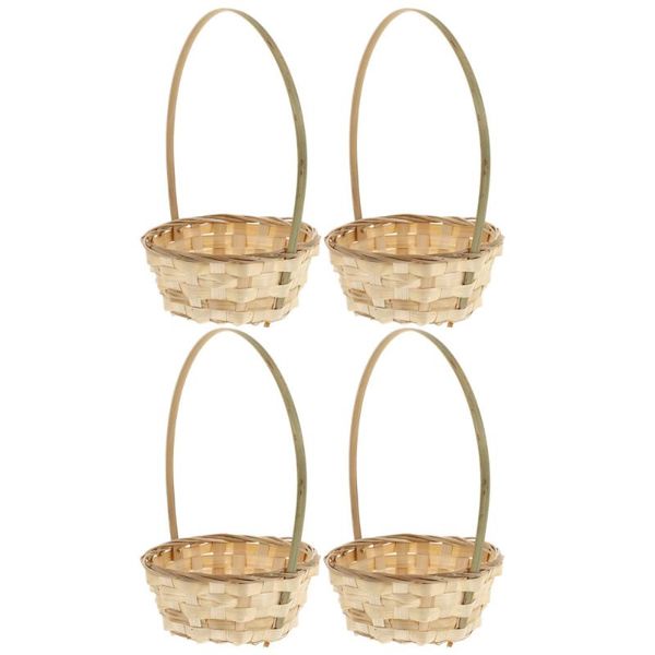 

storage baskets 4pcs fresh fruit basket portable picnic weaving