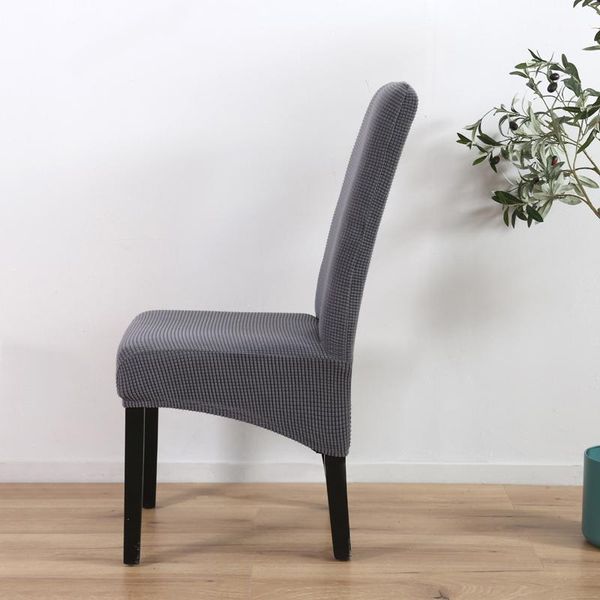 

jacquard large size chair cover solid color velvet thick stretch seat covers for dining room office