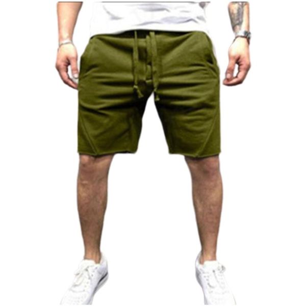 

men's shorts summer thin solid color casual track pants elastic draw string quick drying gym large size clothing, White;black