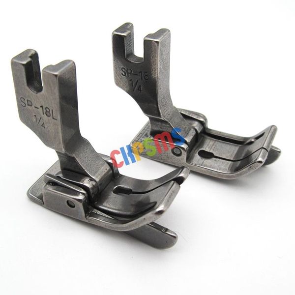 

sewing notions & tools industrial machine hinged presser foot #sp-18 with right left guide, Black