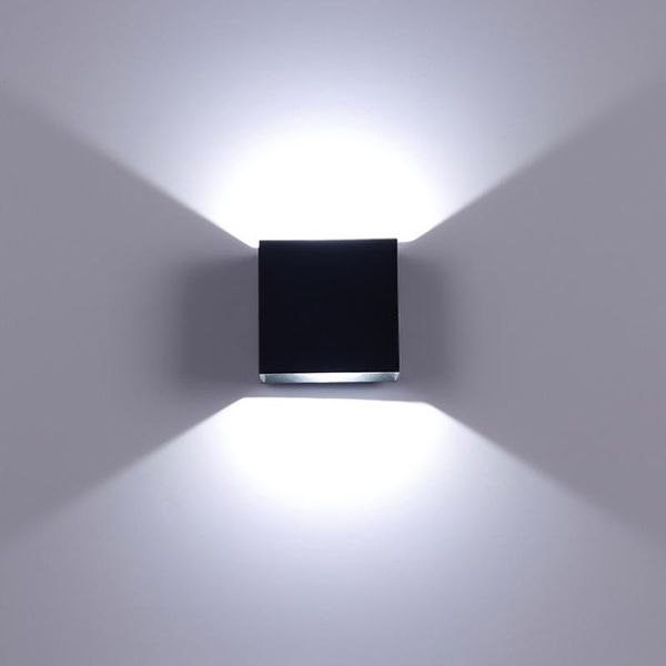 

wall lamp 6w led aluminum light bedside bedroom corridor square