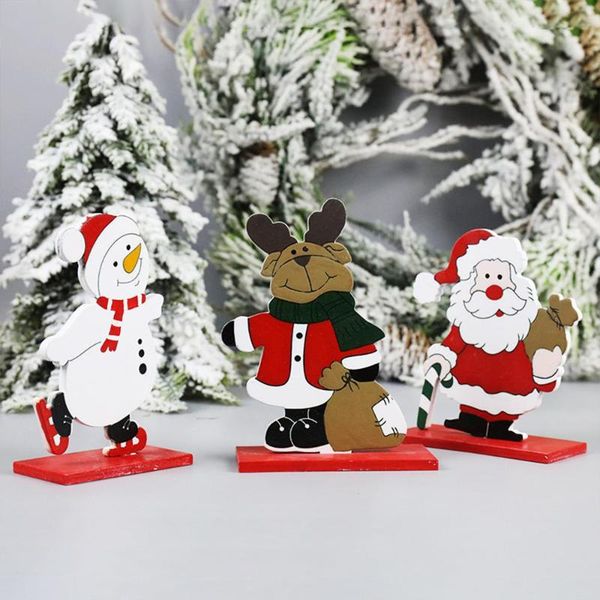 

party decoration flannel christmas wooden ornaments creative lovely