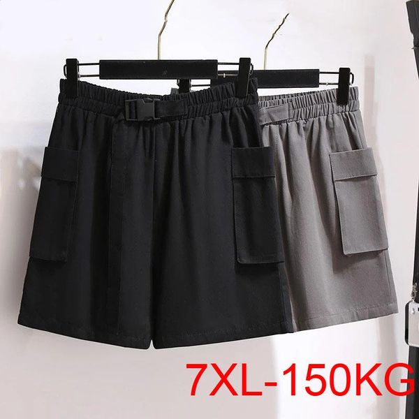 

women's shorts summer plus size sports for women large loose wide leg pocket, White;black