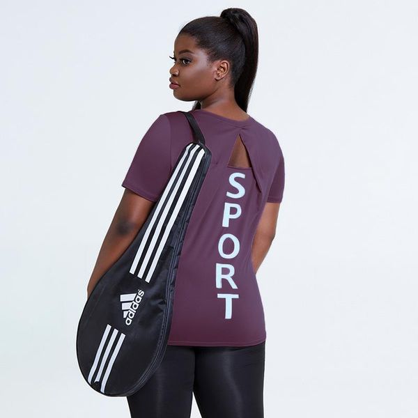 

yoga outfit cupnice 2021 autumn women polyester purple gym workout fitness running t-shirt female sports tee 4xl plus size