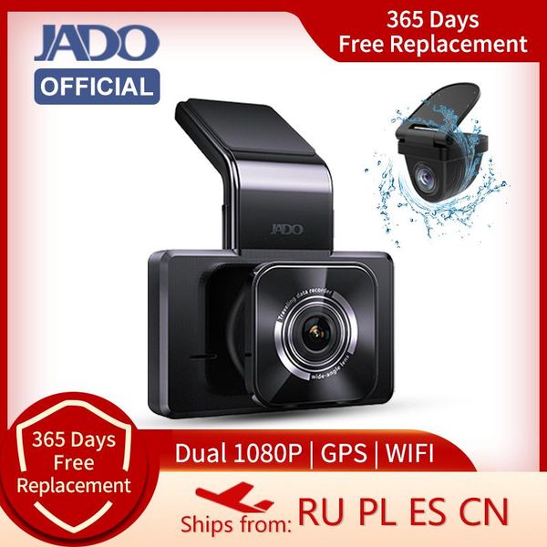 

dash cam front and rear view video recorder car dvr rearview camera wifi dashcam 24h parking monitor gps 1080p dvrs