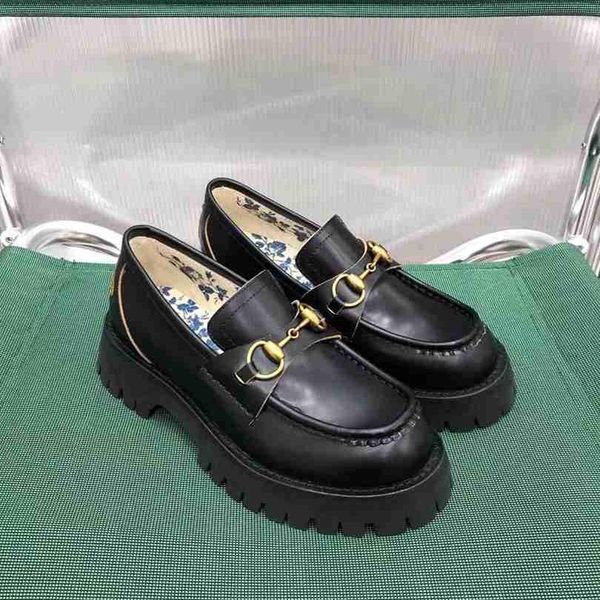 

Top Quality Women Loafers Platform Casual Shoes Designer Sneakers sexy ladies Flats Printing Flower Fashion Genuine Leather shoe retro style, Black