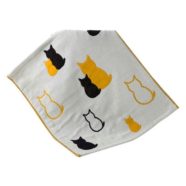 

towel cotton gauze absorbent handkerchief cat jacquard kitchen hanging cloth drop ship