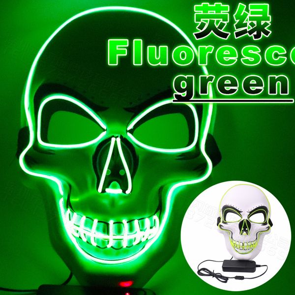 

led glowing skull mask halloween decorations carnival party secret room tricky props dress up props