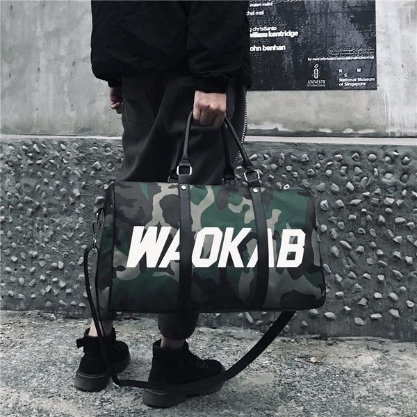 

duffel bags fashion camouflage portable travel one shoulder bag waterproof light fitness short distance large capacity weekend