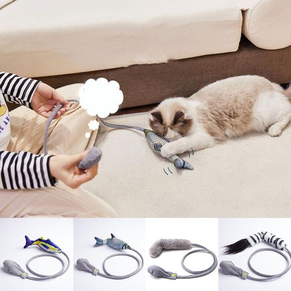 

cat toys toy fish interactive floppy realistic pet cats chew bite supplies dog