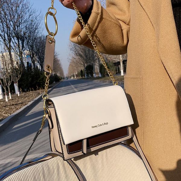 

evening bags brand designer pu leather women's shoulder bag fashion chain handbag small flap crossbody