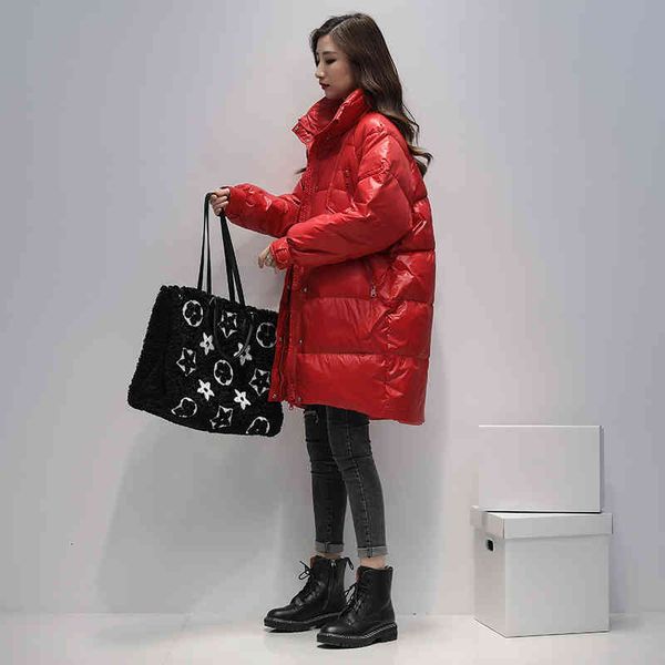 

winter down coat female long thicken woman parka stand collar women jacket korean women's clothing doudoune femme wpy1324, Black