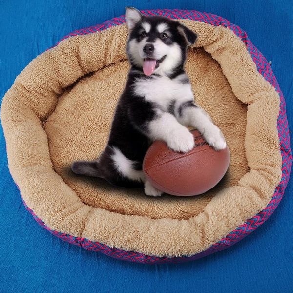 

kennels & pens dog beds mats sofa kennel doggy warm house winter pet sleeping bed for puppy small blanket cushion basket supplies