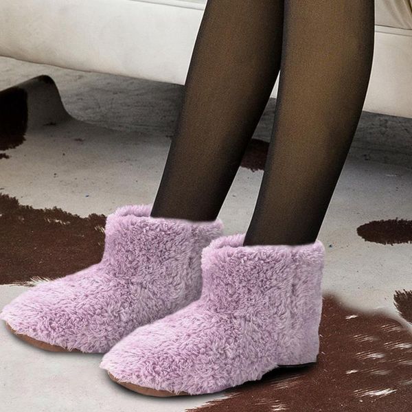 

carpets heating shoes for men women home power saving usb charger soft interface hiding foot warmer gift plush winter boot design