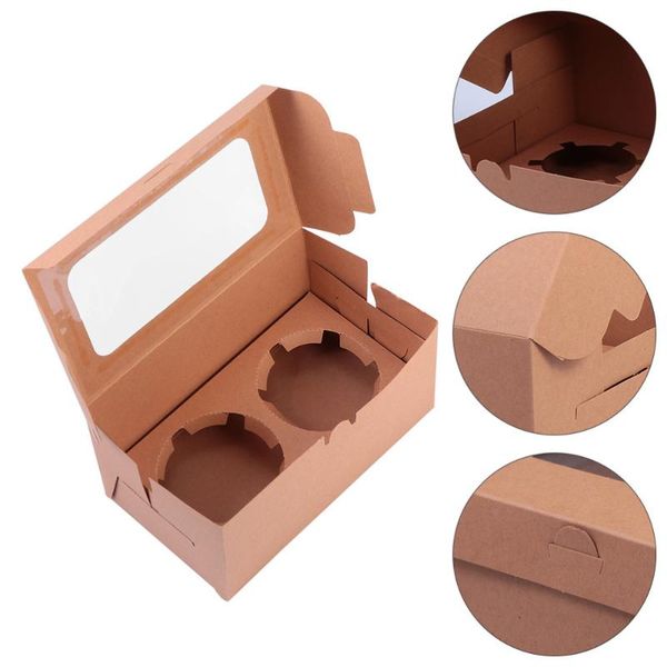 

gift wrap 30pcs paper cake wrapping containers cupcake packing boxes (assorted color)