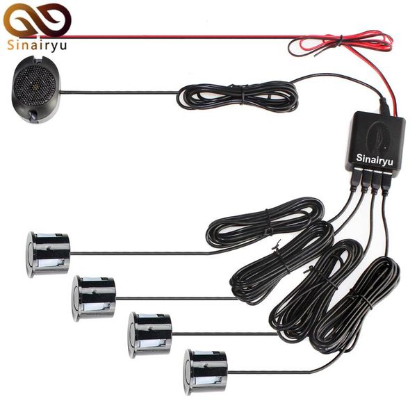 

car rear view cameras& parking sensors 1set sensor kit 4 for all cars reverse assistance backup radar sound alert system
