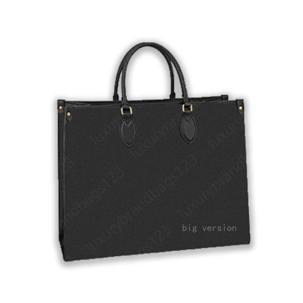 

luxurys designers bags famous shopping crossbody onthego handbags embroidered canvas book totes handbag shoulder bag purse m45320