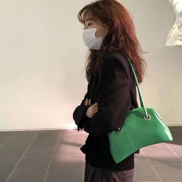 

trendy retro clip simple bag one-shoulder underarm for girl evening bags