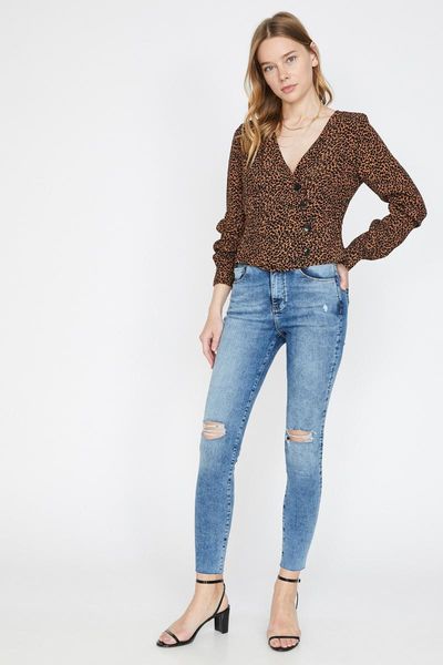 

koton women navy blue jean 9 yak47093md women's jeans