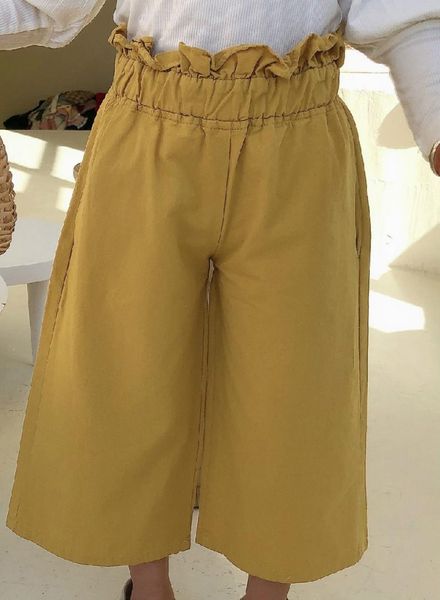 

spring girls flower bud wide leg pants children fashionable casual trousers, Blue