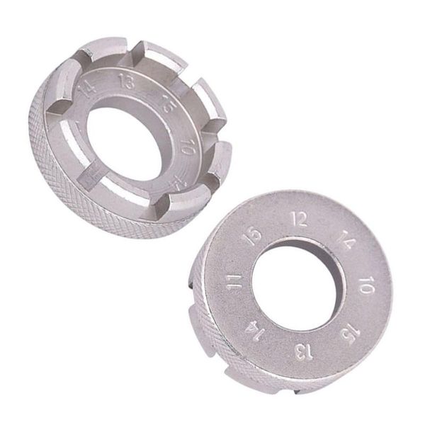 

tools bike mini repair tool spoke wrench key wheel rim spanner (silver)