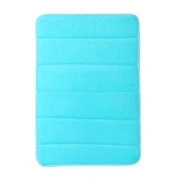 

memory bath mat non absorbent super cozy bathroom rug carpet (light blue) mats