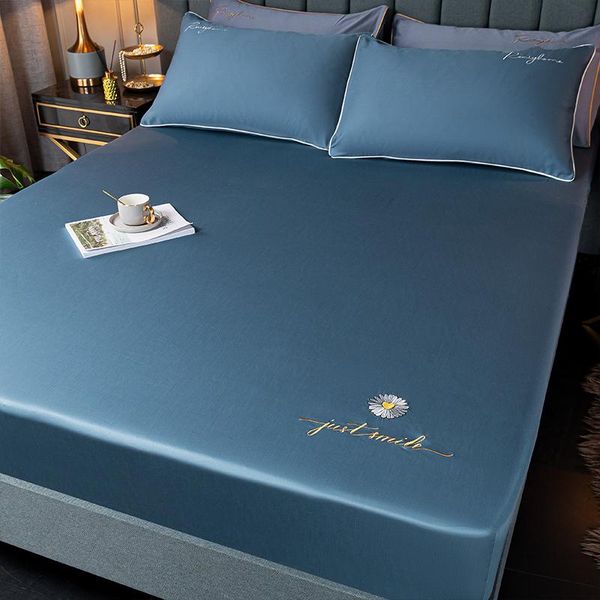 

sheets & sets fashionable embroidered sheet fitted 3 in 1 elastic bed cover children girls mattress cases queen king size