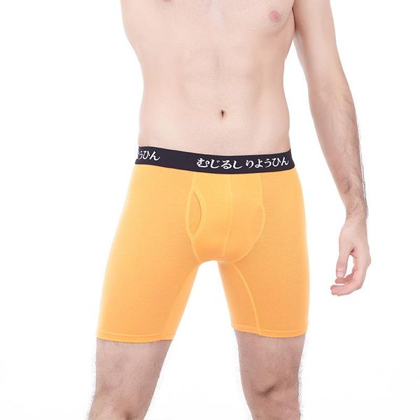 

underpants 4pcs/lot male long underwear boxers modal loose under wear plus size boxer homme boxershorts men shorts, Black;white