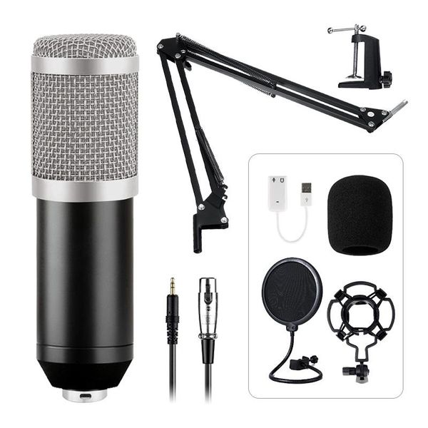 

microphones bm800 karaoke condenser microphone professional voice recording studio singing mic for phone pc live youtube