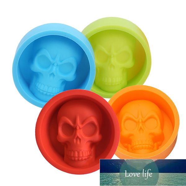 Moldes de cozimento 4 pcs silicone molde de chocolate conjunto super realista crânio criativo resistência de alta temperatura esqueleto doce doce