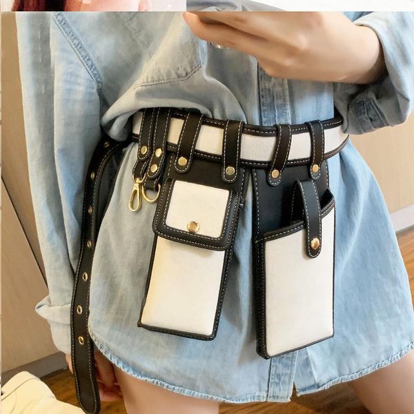 

waist bags for women 2021 fashion leather belt bag ladies crossbody girl fanny pack phone pouch casual shoulder packs