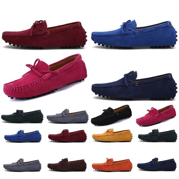 

2021 non-brand men running shoes triple black royal blue dark purple yellow orange mens fashion trainer sneakers outdoor jogging walking