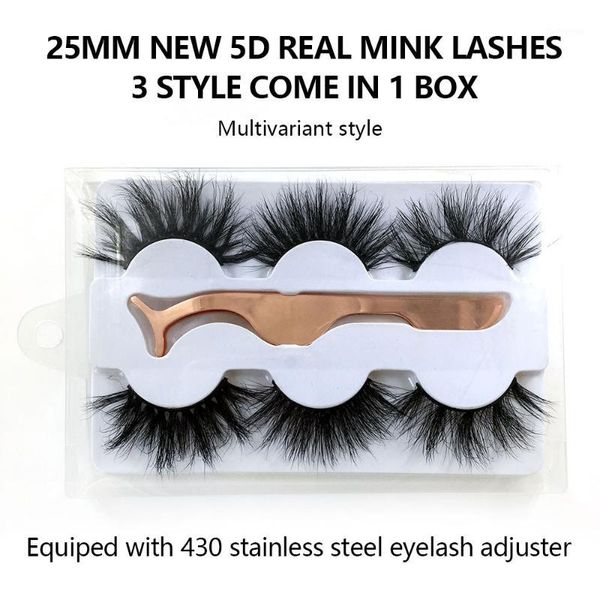 

100% mink eyelashes false crisscross natural fake lashes length 25mm makeup 3d extension eyelash beauty1