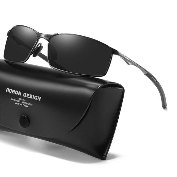 

outdoor eyewear men's sports polarized sunglasses driving metal frame