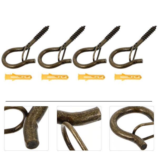 

hooks & rails 20pcs metal screw outdoor string lights useful windproof plants