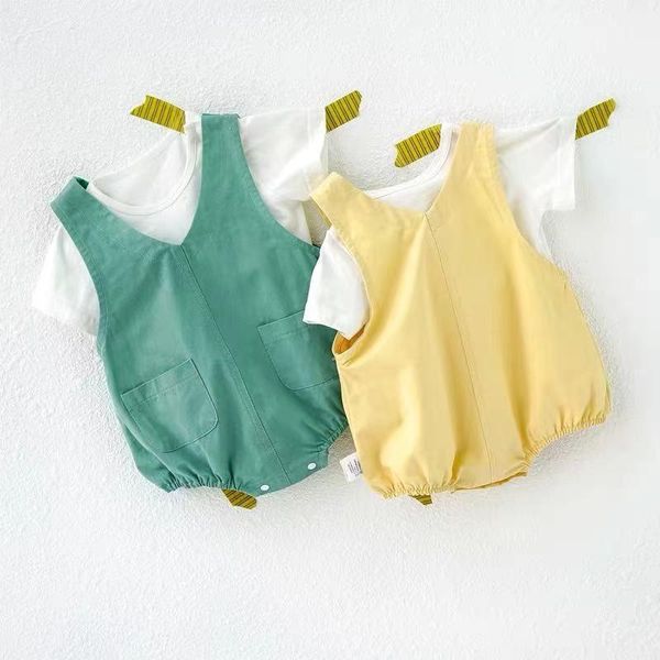 

clothing sets koodykids summer baby boys clothes set 2pcs white t shirts bodysuits toddlers girls yellow rompers tees