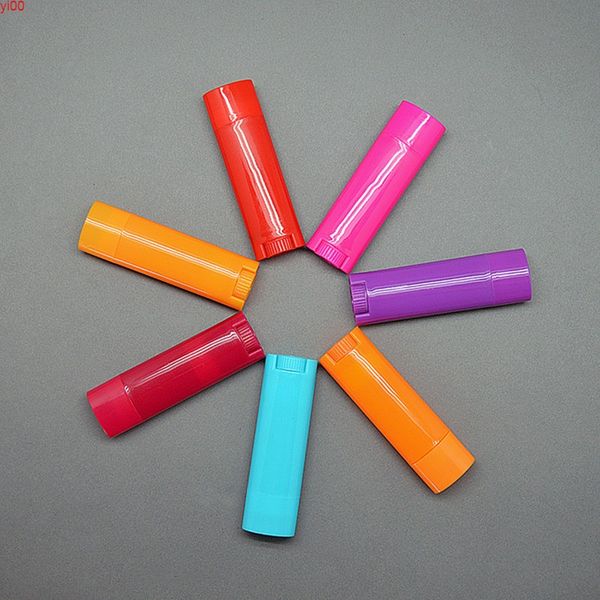 1000 Stück/Los 4,5 g leere ovale Lippenbalsam-Tuben Deodorant-Behälter gemischte Farbengute Menge