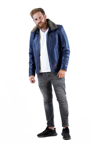 

men's leather & faux vesta genuine coats (leather jacket) cowhide real turkish tÃ¼rkiye'de made, Black