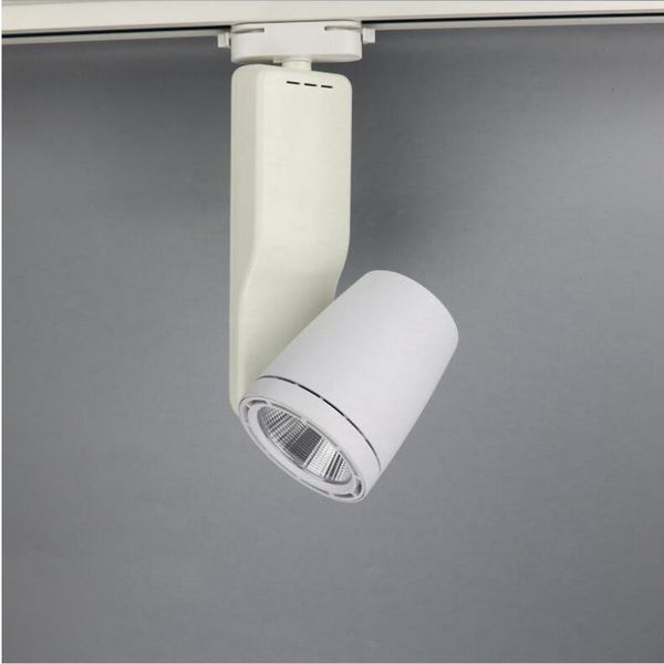 

track lighting ac85-265v 30w 40w cob led rail lamps 2 wires 1 phase spotlight for cloth shoes shops stores lights