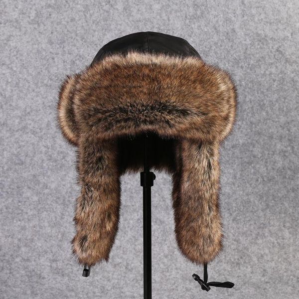 

berets men proof trapper hat thick warm winter earmuffs earflap bomber hats caps women ds50127, Blue;gray