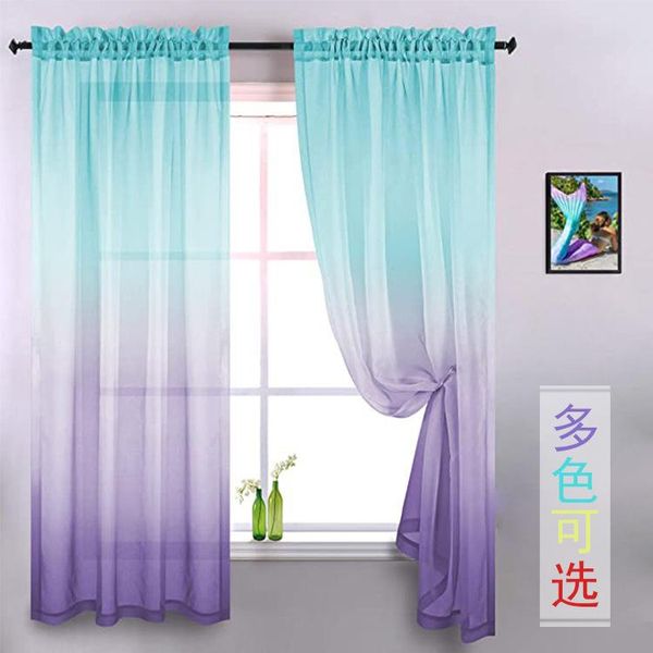 

curtain & drapes rainbow color window curtains living blackout tube 1 piece