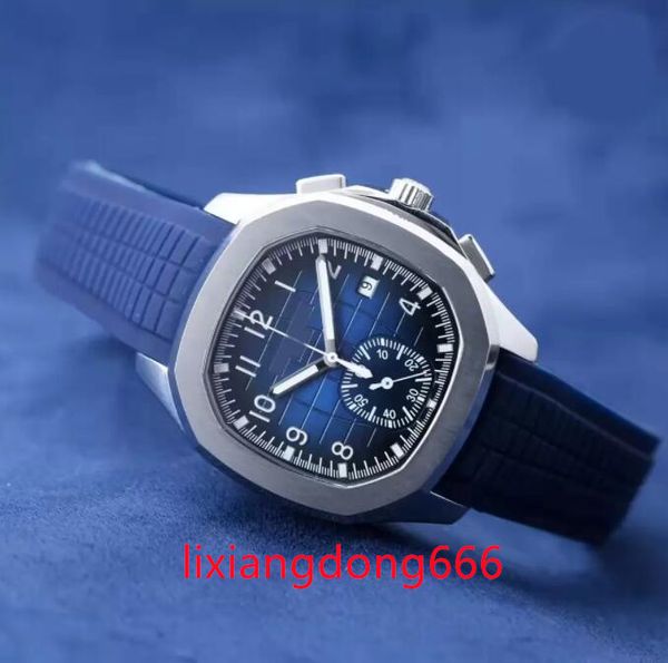 

factory movement engraved mens watch nautilus pp automatic mechanical stainless steel transparent back blue dial men wrist watches, Slivery;brown