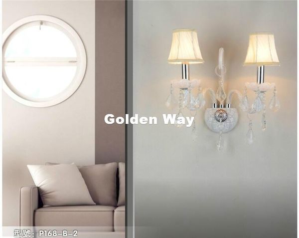 

wall lamp modern white color crystal design k9 lamps bedroom headboard bedside sconce light fixture