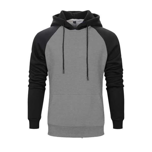 

men's hoodies & sweatshirts korean oversized hoodie men harajuku patchwork long sleeve sweatshirt winter thicken warm blouse street cre, Black