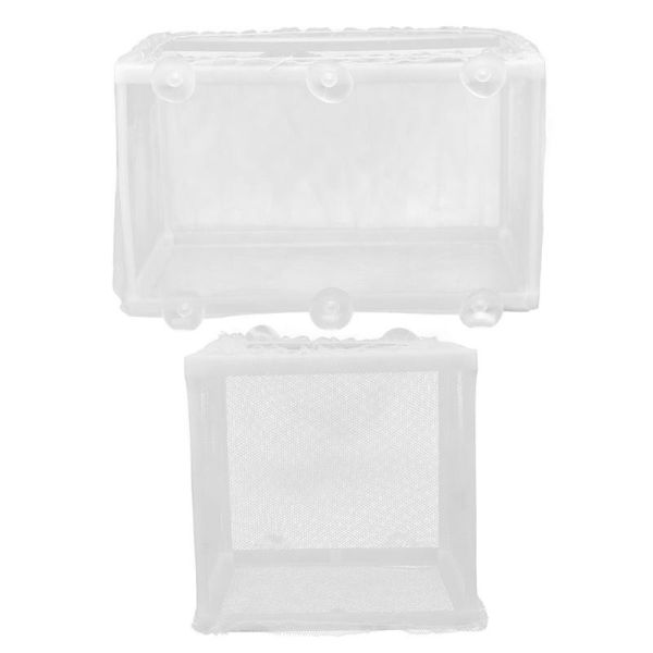 

aquariums 2 pcs fish breeder net mesh breeding tank aquarium separation
