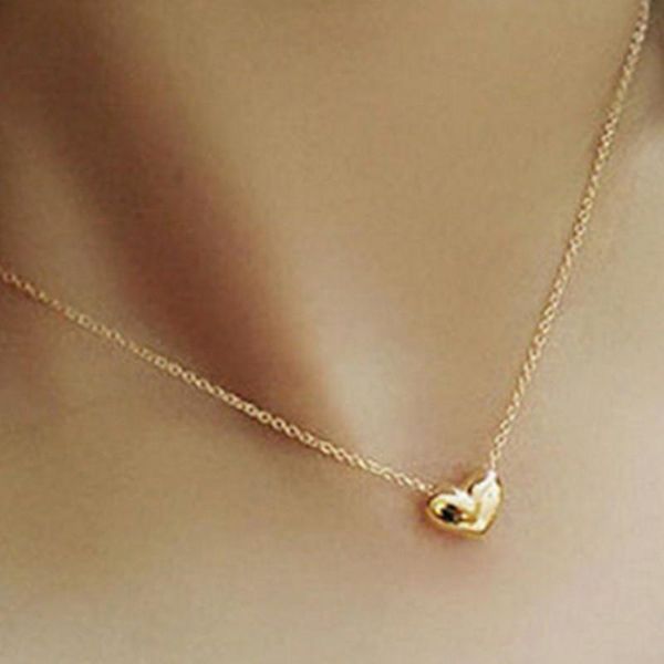 

pendant necklaces women's little peach heart necklace jewelry 2021 accessories for girl, Silver