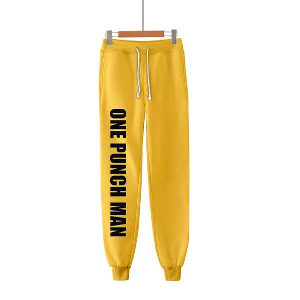 

men's pants anime one punch man 3d printed sweatpants fashion casual jogger streetwear hip hop slim kpop men/women warm trousers, Black